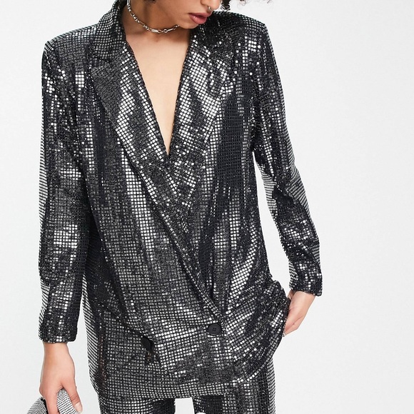 4th & Reckless sequin blazer from ASOS - Picture 1 of 3